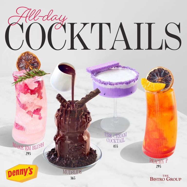 Denny’s Unveils Its First-Ever All-Day Cocktails & Mocktails — Happy Hour is always on 24 7