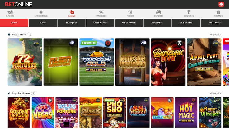 casino online game betting slots