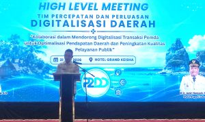Pemerintah Kabupaten (Pemkab) Lebak melalui Badan Pendapatan Daerah (Bapenda) menggelar High Level Meeting Tim Percepatan dan Perluasan Digitalisasi Daerah (TP2DD) di Hotel Grand Keisha, Jumat (31/7/2026)