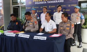 Polresta Tangerang menangkap 5 orang terduga pelaku pengeroyokan dan kekerasan seksual di Desa Ranca Iyuh, Kec. Panongan, Kab. Tangerang