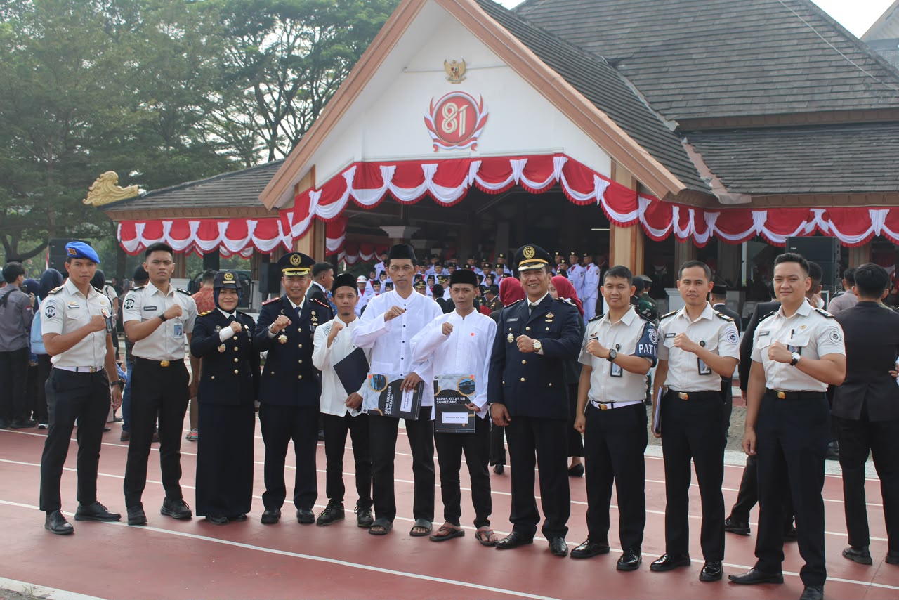 Lembaga Pemasyarakatan Kelas IIB Sumedang menggelar Upacara Peringatan HUT ke-81 Kemerdekaan Republik Indonesia, Senin (17/8/2026).