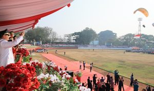 Peringatan Hari Ulang Tahun (HUT) ke-81 Kemerdekaan Republik Indonesia di Kota Serang berlangsung semarak.