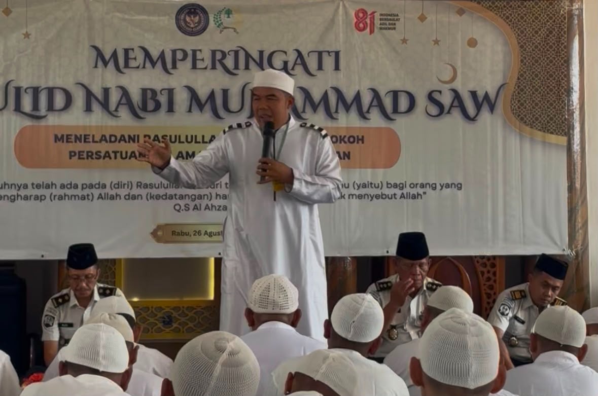 IMG-20260830-WA0064 Suasana khidmat dan penuh kekhusyukan menyelimuti Masjid di lingkungan Lembaga Pemasyarakatan (Lapas) Kelas IIA Serang.