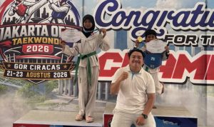 SDIT BMUQ) Kota Bekasi berhasil meraih medali emas dan perak pada ajang Jakarta Open Championship 2026 tingkat Nasional cabang olahraga Taekwondo