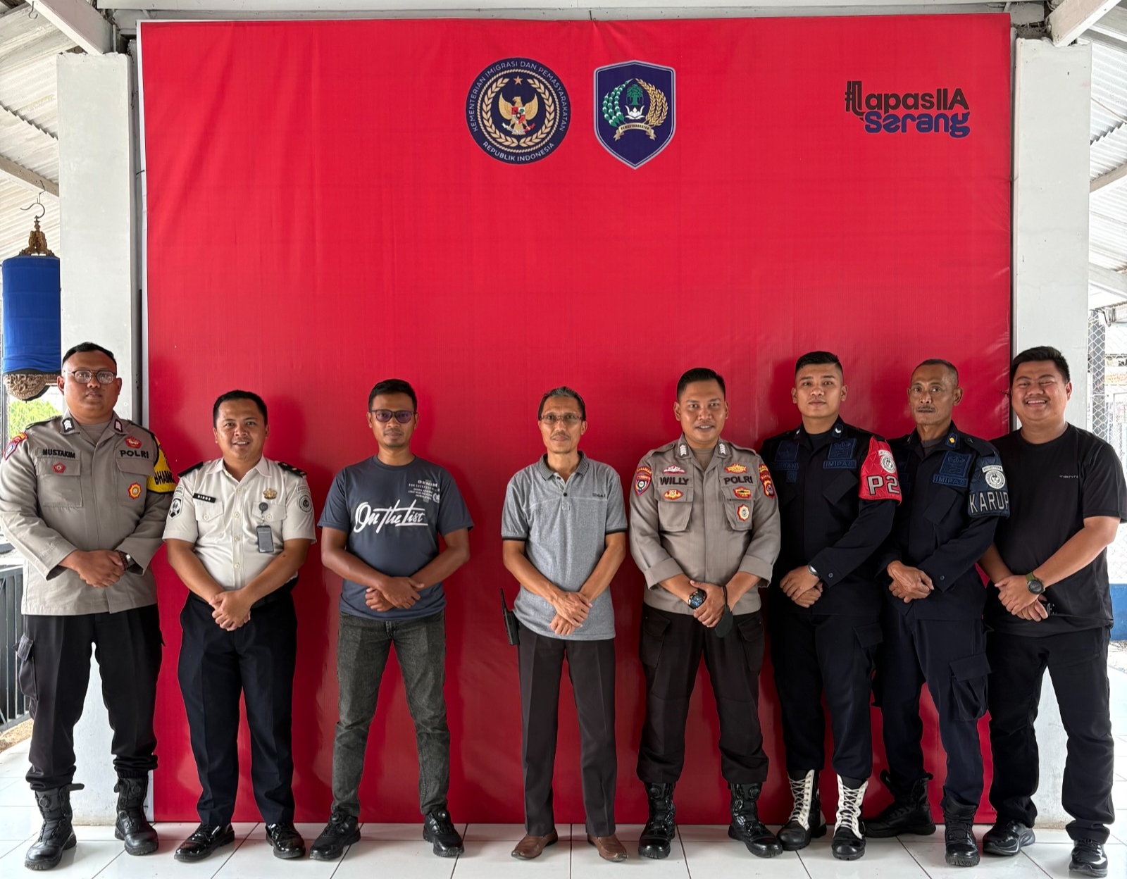 Anggota Polsek Cipocok Jaya melaksanakan Patroli Sambang ke Lembaga Pemasyarakatan (Lapas) Kelas IIA Serang