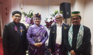 Ketua Dewan Kesenian Kabupaten Tangerang, (DKKT), Hj. Aida Hubaedah menyampaikan ucapan selamat memperingati Hari Jadi ke-394 Kabupaten Tangerang