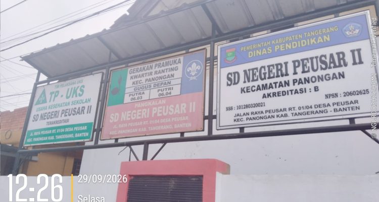 Pengelolaan Dana Bantuan Operasional Sekolah (BOS) Reguler di SDN 2 Peusar, Kabupaten Tangerang, menjadi sorotan publik