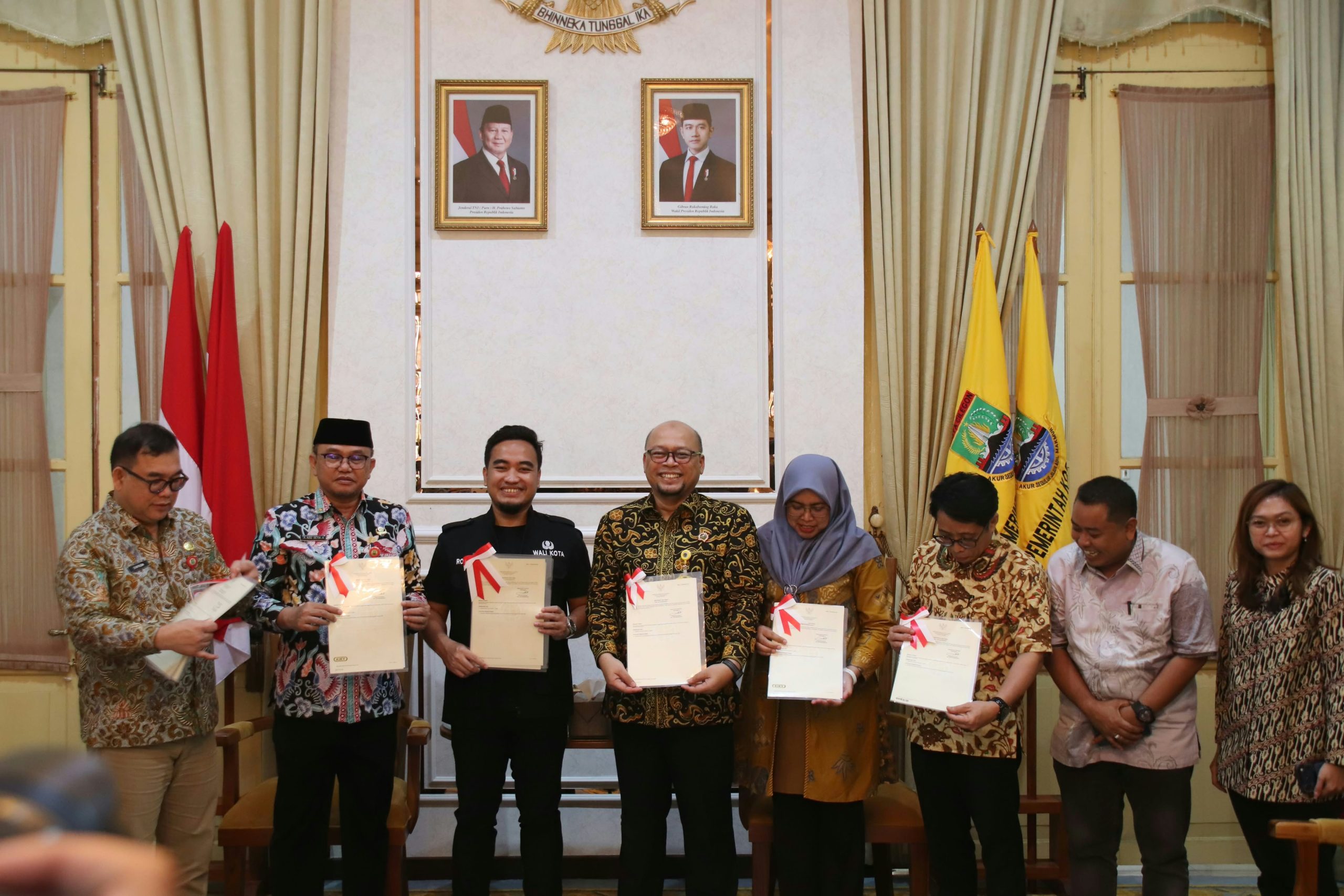 Kantor Pertanahan Kota Cilegon terus memperkuat sinergi dengan Pemerintah Kota Cilegon dalam upaya pengamanan dan perlindungan aset daerah melalui sertipikasi tanah Barang Milik Daerah (BMD)